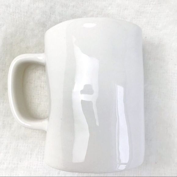 Magenta Rae Dunn LL White COFFEE Mug with black script - Picture 5 of 9